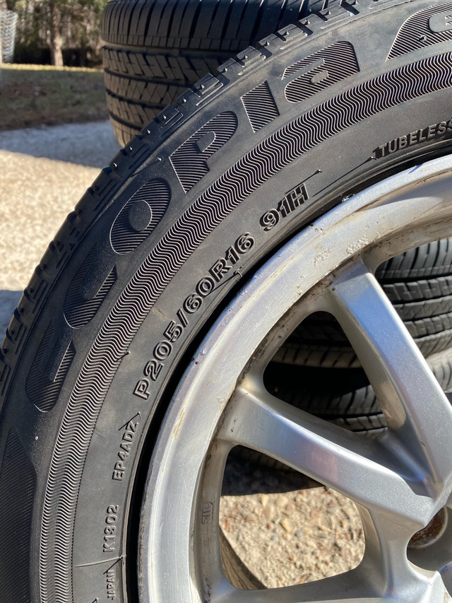 P205/60R16 Tires on Toyota Prius Wheels in Tires & Rims in Strathcona County - Image 3