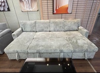 Grey Corduroy Sectional Sofa Bed with Storage Brand New Ottawa Ottawa / Gatineau Area Preview