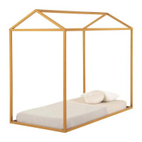 Wooden house frame bed- twin