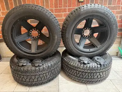 Vision Empire Rims - Size 20x11.5 Kumho Road Venture A/T 305/55/R20 Used - Like New, lots of tire tr...