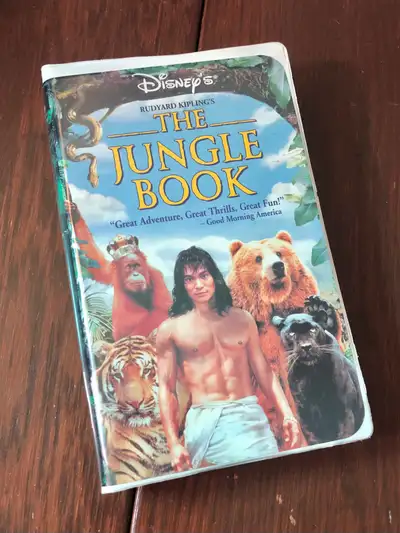 Live Action Jungle Book Vintage Disney VHS Movie Video, View more