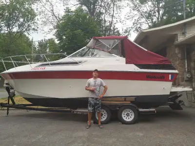 Will trade for RV trailer. I love this boat it's in pretty good shape. The motor is really tight Bur...