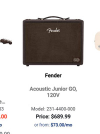 Fender Go Acoustic Amp, as new!!! $300 out the door.