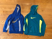 Nike thermafit hoodies kids - small and medium