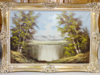 Antique Ernest Neuhold oil painting.