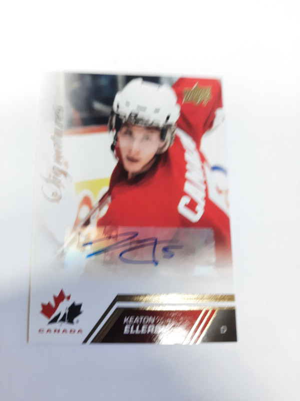 Keaton Ellerby 2013 Upper Deck Team Canada Gold Signatures #58 in Arts & Collectibles in Oakville / Halton Region