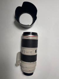 Canon 70-200 telephoto lens is f2.8 version II
