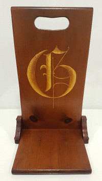 BEAUTIFUL antique vintage wooden gout stool foot rest