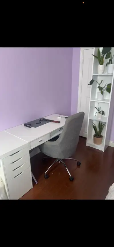 Office desk & chair, View more