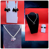 Scottish Terrier Necklace & Earrings Set