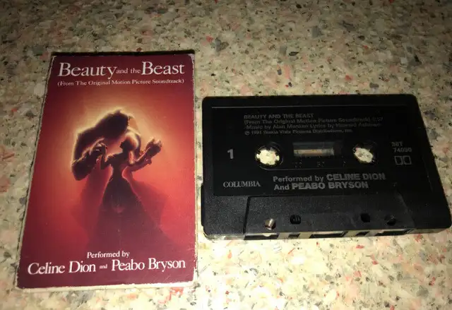Beauty and the Beast Cassette Single Celine Dion Peabo Bryson in CDs, DVDs & Blu-ray in St. Catharines - Image 2