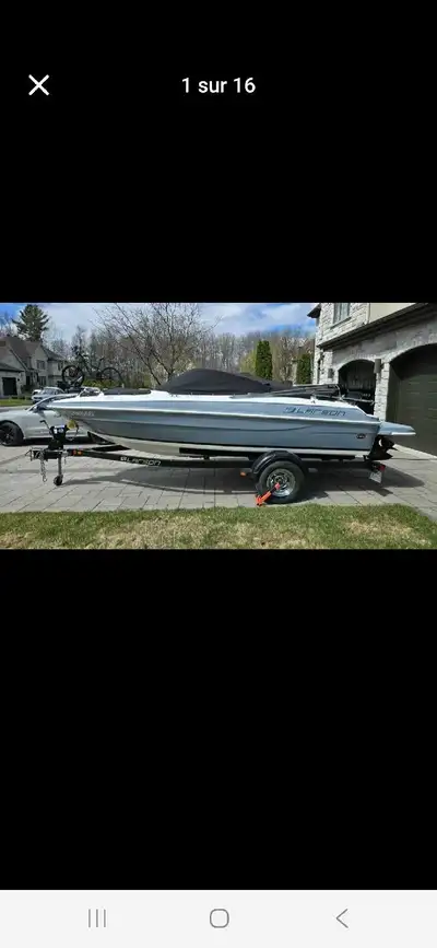 Bateau Larson LX 185S 18.5 pieds 2015 Acheté neuf en 2016 Moteur économique "inboard" mercruiser 135...