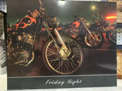 Affiche laminer harley-davidson + affiche poster softail