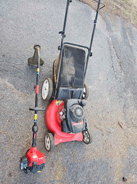 Troy bilt wipper snipper and lawn mower