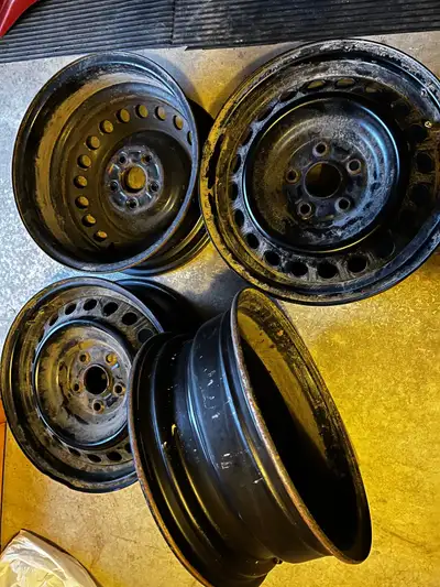 $150 for all 4 rims. It’s a great deal Rims (4x) - used only during winter seasons. it was used on m...