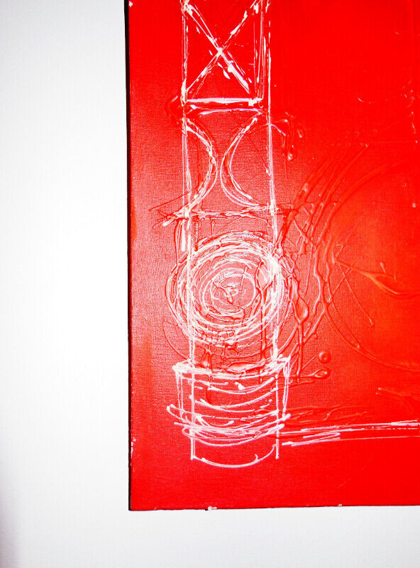 Art4u2enjoy (a) Original Painting: Red1 in Arts & Collectibles in Pembroke - Image 3