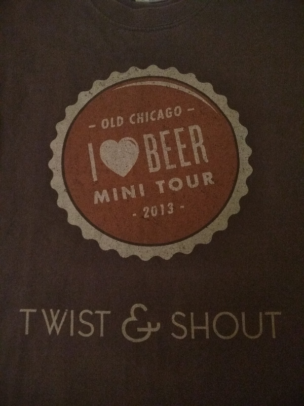 shirt: Old Chicago I ❤️ Beer Mini Tour Twist & Shout in Men's in Cambridge - Image 2