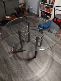 Glass kitchen table