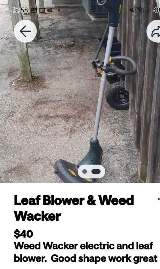 Weed Wacker & leaf blower427063974392637441