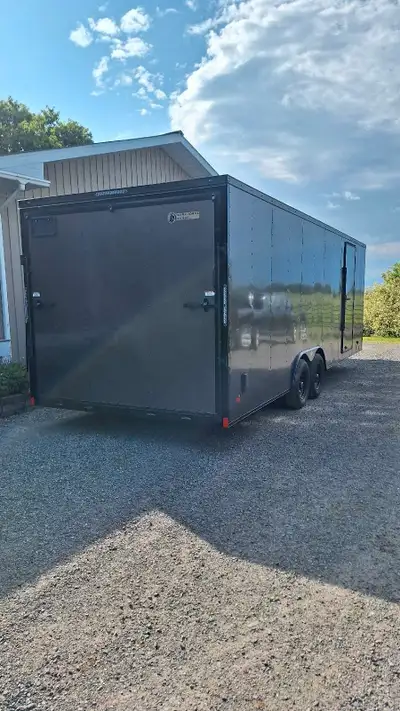 Brand new 2025 8.5x24 Cargo Trailer and Car Hauler. Rubberized Steel frame. 2x5200 lbs axles. Extra...