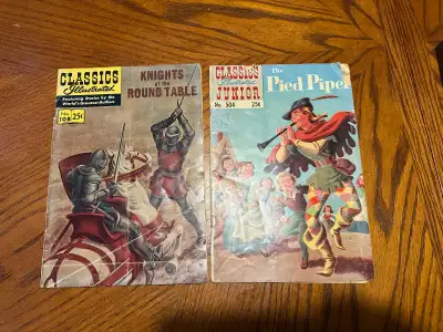 Classic Illustrated Comics, The Pied Piper, Knights of the Round, View more