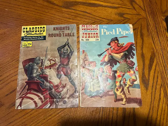 Classic Illustrated Comics, The Pied Piper, Knights of the Round in Comics & Graphic Novels in Kingston - Image 2
