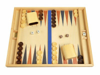 Open Box! Orion Craft Tabletop Wood Backgammon Set - Beechwood