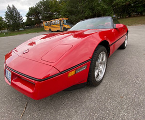1989 Chevrolet Corvette Red Leather