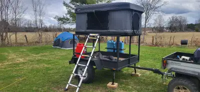 Hemlock deck in the trailer its something i made a couple years ago stored for the winters it has ma...