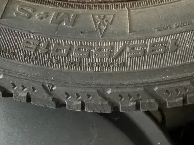 These 4 winter tires are on Mazda rims, $150.