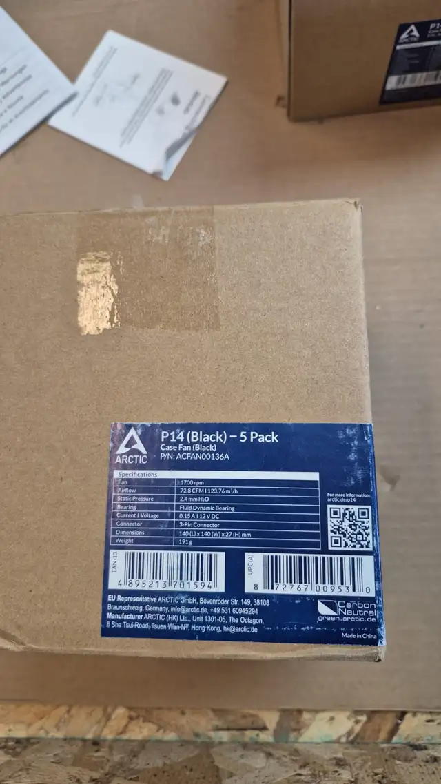 Computer Fan 140 mm for Desktop - 5 Pack box ($25 to $30) in System Components in Markham / York Region - Image 4