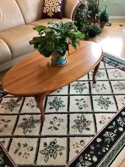 Coffee table and rectangle end table made from solid Cherrywood., View more