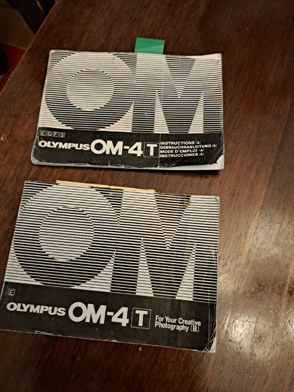 Olympus OM-4T original instruction manuals in Cameras & Camcorders in Oshawa / Durham Region