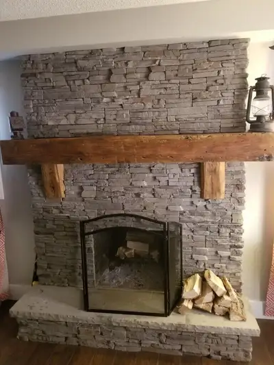 Hewn Barn beams, rustic mantles, View more