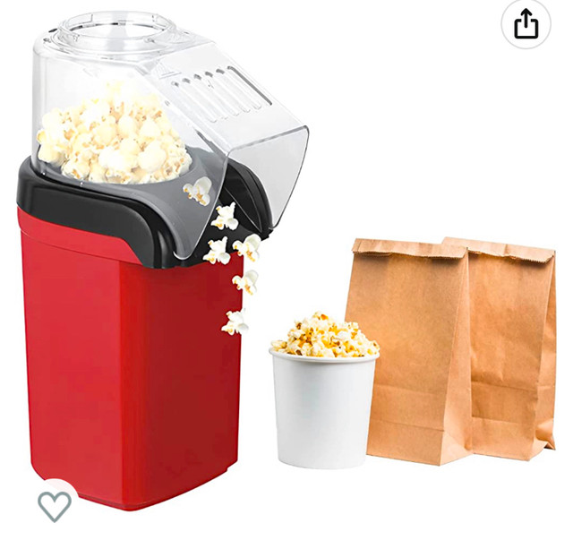 Hot Air Popcorn Maker BPA Free, Air Popper Popcorn Maker with Me in Other in Winnipeg