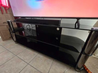 Sonax 3 Shelf Glass TV Stand (up to 65" TV)