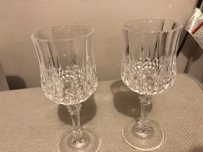 2 crystal glasses $30, View more