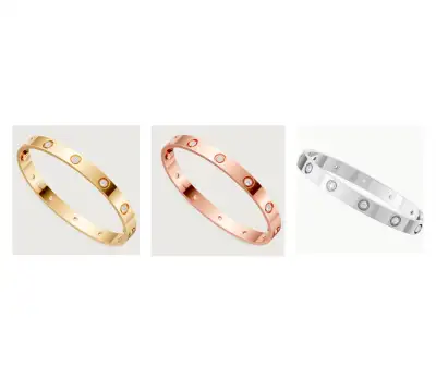 LuxCorner Custom Made Cartier Love bracelet, 10 diamonds Yellow, rose or white gold available - Bran...