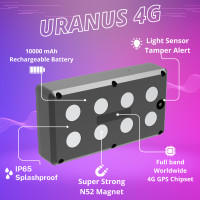 Uranus 4G | Magnetic GPS Tracker with 1 Year Worldwide Coverage