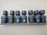 Maximum 7 Pc Metric Swivel Impact Socket Set 1/2" Drive