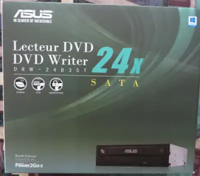 ASUS 24X DVD Writer, Model DRW-24B3ST, SATA, View more