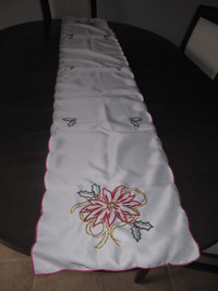 REDUCED! Christmas Table Runner, Candles and accessories