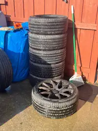 Rim and Tire (255/352R19 Full Set) and (225/45R17 5 Pieces) 