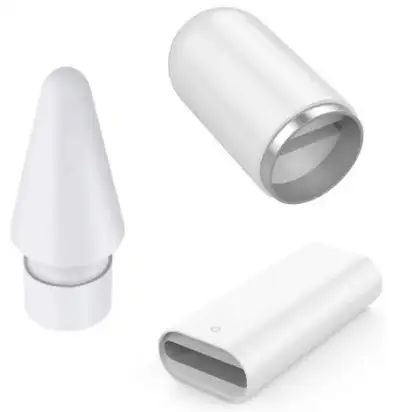 BRAND-NEW Extra Tip, Lightning Adapter & Cap for Apple Pencil, View more