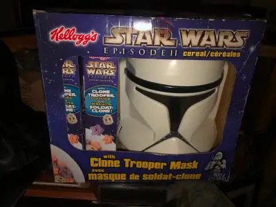 Star Wars II Kellogg’s Cereal Clone Trooper Mask Box Set, View more