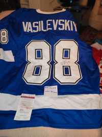 Andrei Vasilevskiy signed jersey COA Lightning Hockey