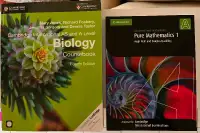 Biology and Pure Mathematics Cambridge textbook with answers
