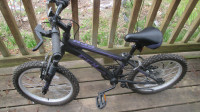 CCM Ruckus Kids' Bike, Black/Purple, 18-in
