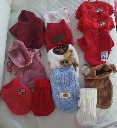 PLUSIEURS VÊTEMENTS NEUFS XS POUR PETIT CHIEN ET CHATON, 5$ À 10, View more