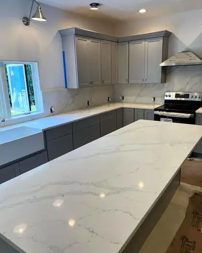 QUARTZ + Granite Kitchen Countertop+ Free FAUCET+Free Sink WOW, View more